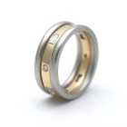 Brillant Ring 950 Platin Diamant 750 Gelbgold 18 Kt Gold Wert 2990,-