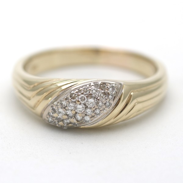 Diamant Ring 585 Brillant Gold 14 Kt Gelbgold 0.45 Ct Punziert Wert 1699,-