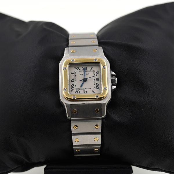 Cartier Santos Stahl Gold 24 mm Automatik 1170902 Armbanduhr