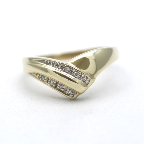 Diamant Ring 585 Brillant Gold 14 Kt Gelbgold Wert 370,-