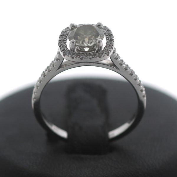Ring Diamant 585 Gold Brillant 14 Kt Weißgold 1,45 CT Wert 4990,-