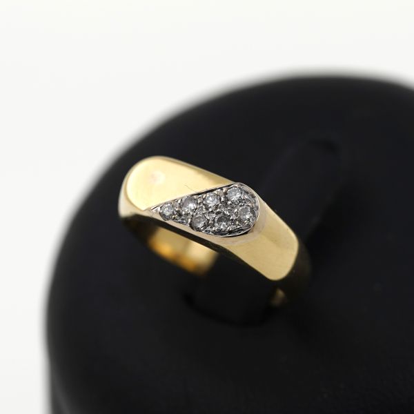 Brillant Ring 750 Gold Diamant 18 Kt Gelbgold Wert 750,-