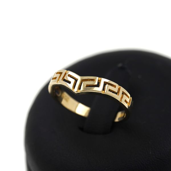 Ring 585 Gold 14 Kt Gelbgold Greco Muster Wert 390,-