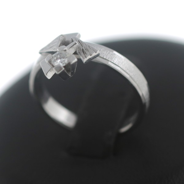 Diamant Brillant Ring 585 Gold 14 Kt Weißgold Wert 480,-