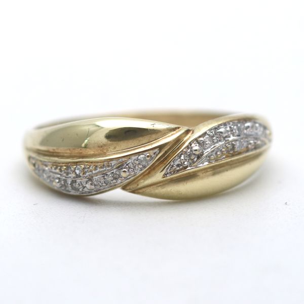 Diamant Ring 333 Gold 8 Kt Gelbgold Wert 260,-