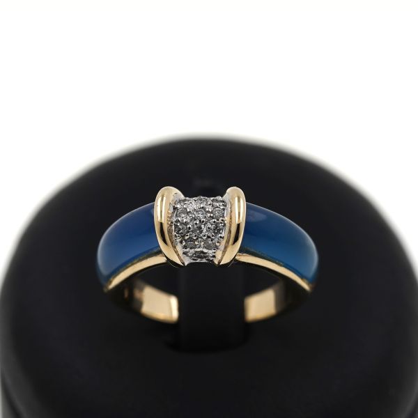 Diamant Ring 585 Bicolor 14 Karat Brillant Gold Farbstein Wert 980,-