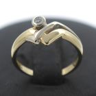 Gold Ring Diamant 585 14 Kt Bicolor Wert 350,-