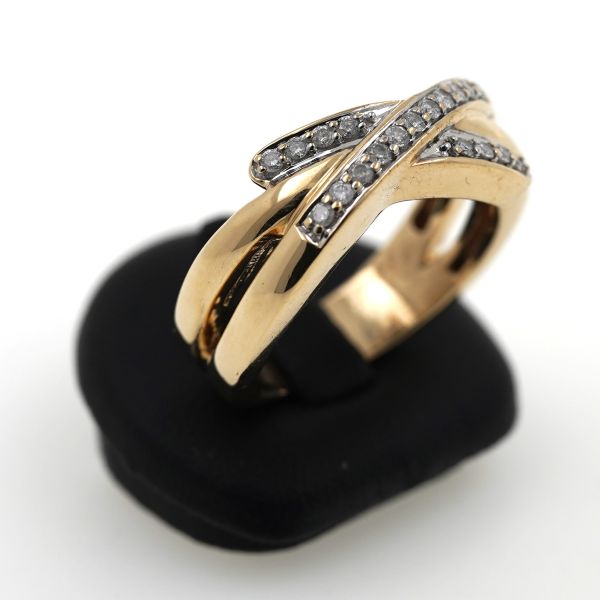 Brillant Diamant Ring 585 Gold 14 Kt Gelbgold 0,30 CT Wert 1400,-
