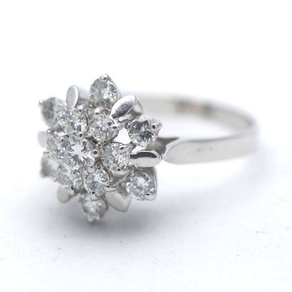 Diamant Brillant Ring 585 Gold 14 Kt Weißgold Wert 2600,-