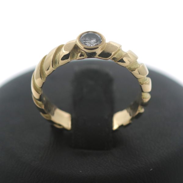 Solitär Diamant Ring 750 Gold 0,25 Ct Gelbgold Brillant 18 kt Wert 1300,-