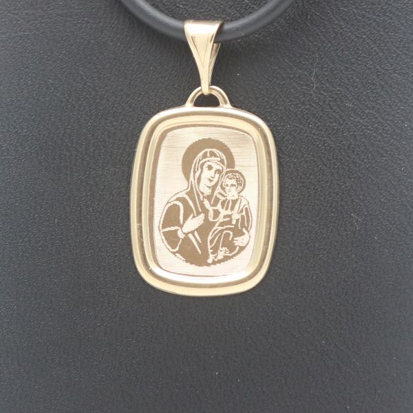 Maria Anhänger 585 Gold 14 Kt Gelbgold Glaube Religion Wert 180,-