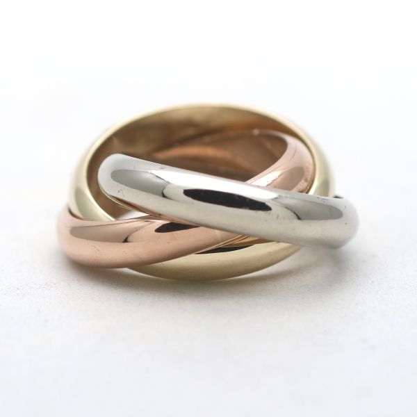 Trinity Ring 585 Gold 14 Karat Tricolor Damen Größe 48 Wert 1290,-