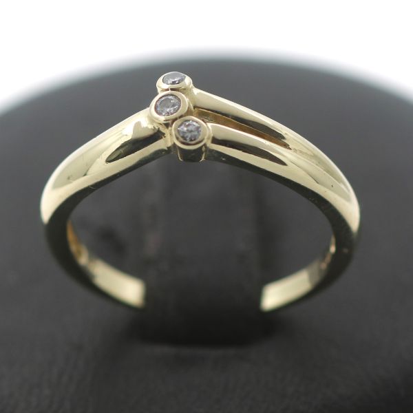 Ring Gold Brillant 585 14 Kt Gelbgold Wert 380,-