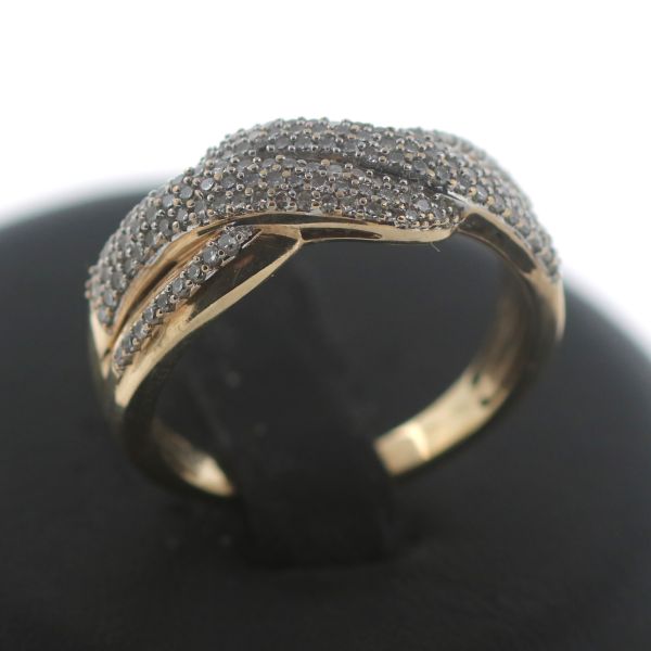 Designer Diamant Ring 375 Gold 9 Kt Gelbgold Wert 1500,-