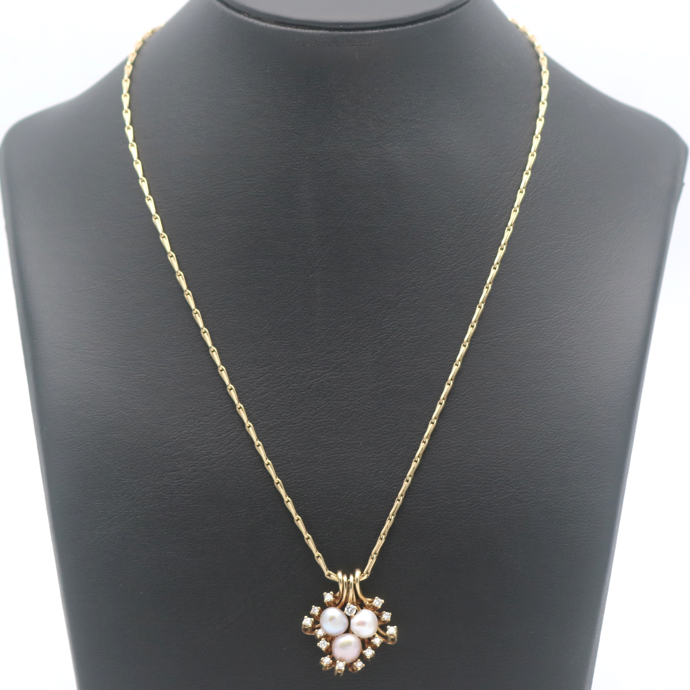 Diamant Perlen Anhänger mit Kette 750 Gold Brillant 18 Kt Zuchtperle Wert  2100,-, Ketten & Colliers, Damenschmuck, Schmuck