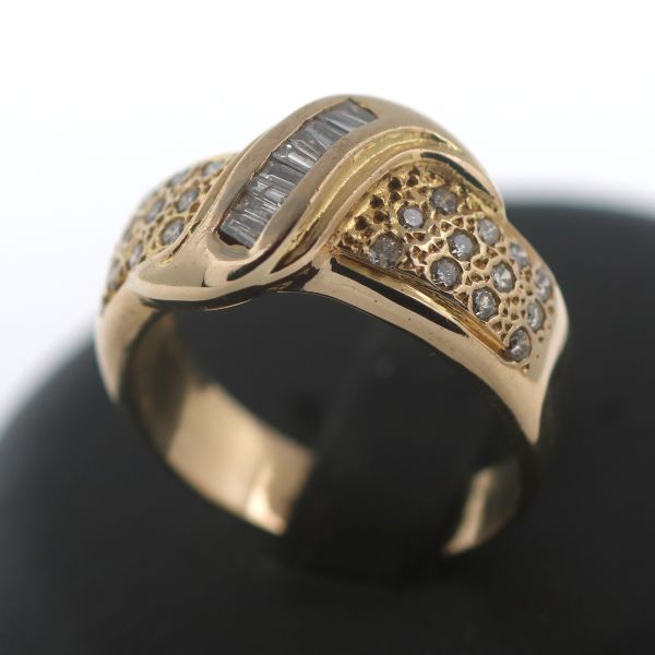 Brillant Gold Ring 750 18 Kt Gelbgold 0,54 Ct Diamant Wert 2400,-