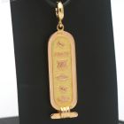 Ägyptischer Gold Anhänger 750 18 Kt Gelbgold Hieroglyphen Unisex Wert 2350,-