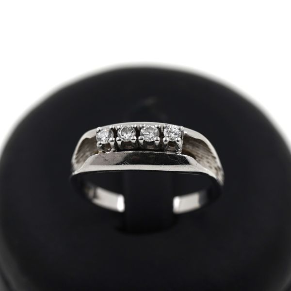 Brillant Ring 585 Gold Diamant 0,30 CT 14 Kt Weißgold Wert 1100,-