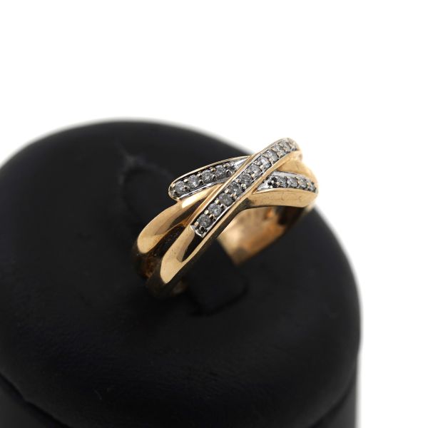 Brillant Diamant Ring 585 Gold 14 Kt Gelbgold 0,30 CT Wert 1400,-