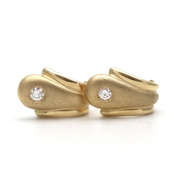 Brillant Ohrringe 585 Gold Ohrstecker 14 Kt Gelbgold Diamant Wert 950,-