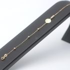 Feines Armband 585 Gold 14 Karat Tricolor Damen Kugel Design 20 cm Wert 220,-