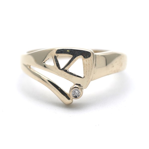 Diamant Ring 585 Gold 14 Kt Gelbgold Wert 360,-