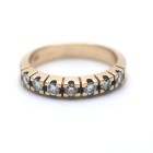 Memory Diamant Ring 585 Gold 14 Kt Gelbgold 0,50 Ct Brillant Wert 1500,-