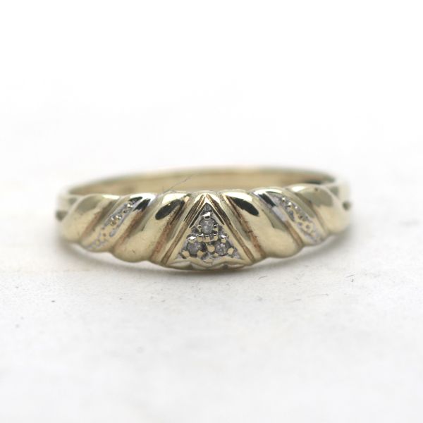 Diamant Ring 333 Gold 8 Kt Gelbgold Damen Goldring Wert 190,-