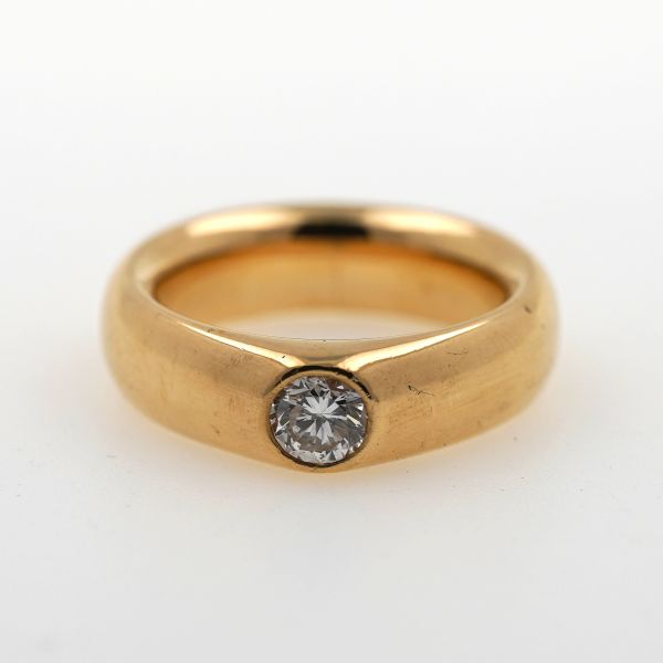 Diamant Ring 750 Gold 0,42 Ct Henrich Denzel Gelbgold Brillant Wert 4588,-