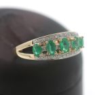 Smaragd Diamant Ring 585 Gold 14 Kt Gelbgold Edelstein Wert 790,-
