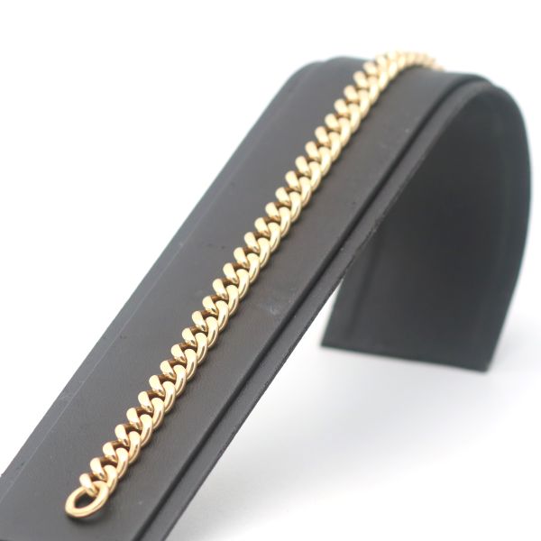 Armband 585 Gold 14 Karat Gelbgold Panzerarmband 22 cm Massiv Herren Wert 3950,-