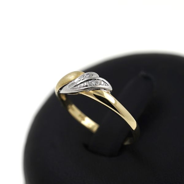 Diamant Ring 585 Gold 14 Kt Bicolor Wert 320,-