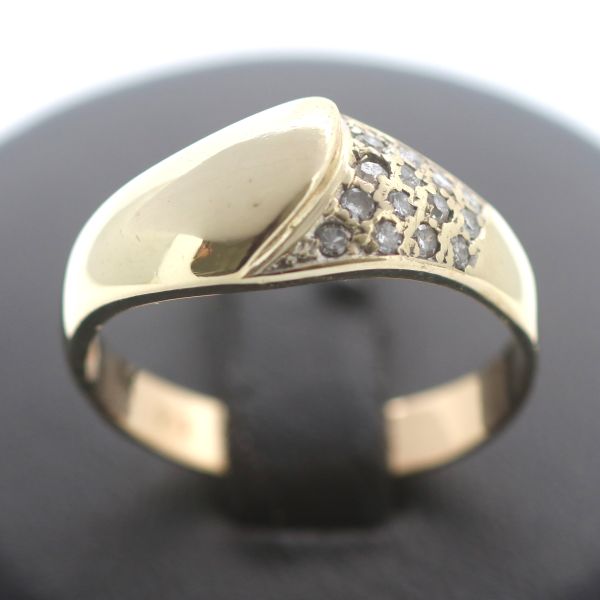 Diamant Ring 585 Gold 14 Kt Gelbgold Wert 760,-