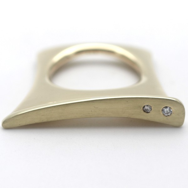 Brillant Ring 585 Gold Diamant 14 Kt Designer Ring Wert 1590,-