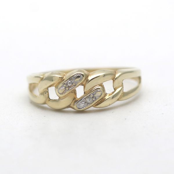 Diamant Ring 333 8 Kt Gelbgold Weißgold Wert 140,-