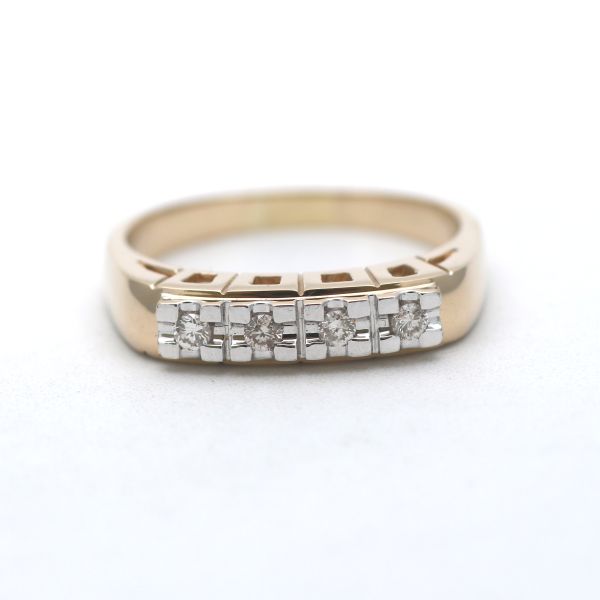 Designer Diamant Ring 585 Gold 14 Kt Bicolor Wert 980,-