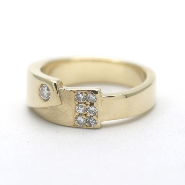 Diamant Brillant Ring 585 Gold 14 Kt 0,25 Ct Gelbgold Wert 1500,-