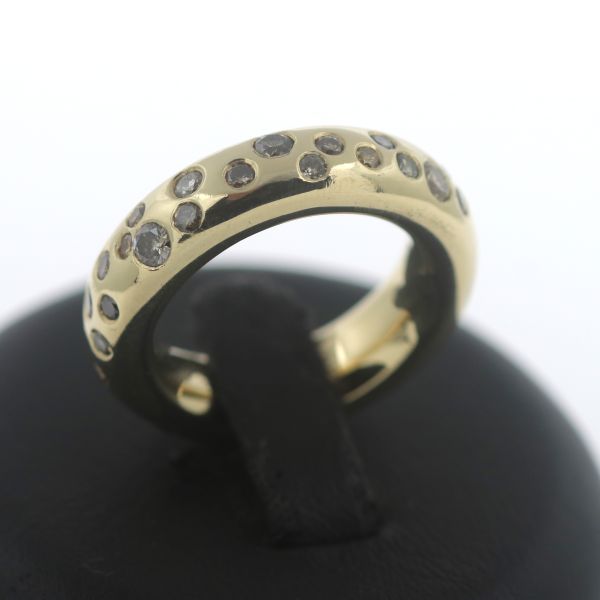 Memory Brillant Ring 750 Gold 2,0 Ct Diamant 18 Kt Gelbgold Wert 7000,-