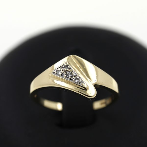 Diamant Ring 585 Gold 0,045 14 Kt Gelbgold Wert 520,-