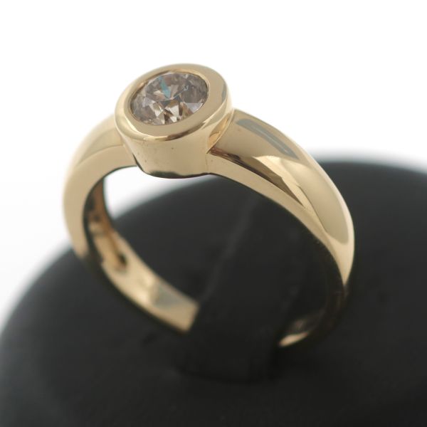 Solitär Ring 750 Gold 18 Karat Gelbgold Diamant Brillant 1,00 CT Wert 2990,-