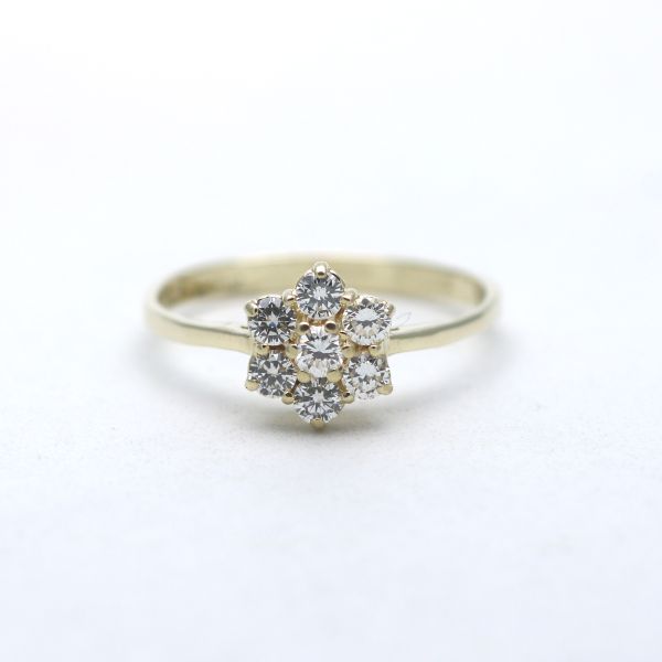 0,42 Ct Diamant Ring 585 Gold 14 Kt Gelbgold Wert 900,-