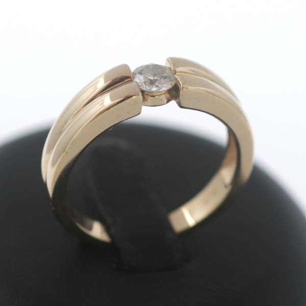 Spannring Ring 585 Gold Brillant Diamant 14 Kt Gelbgold 0,50 CT Wert 2150,-