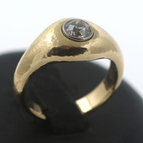 Diamant Gold Ring 750 18 Kt Gelbgold 0,65 Ct Wert 3300,-