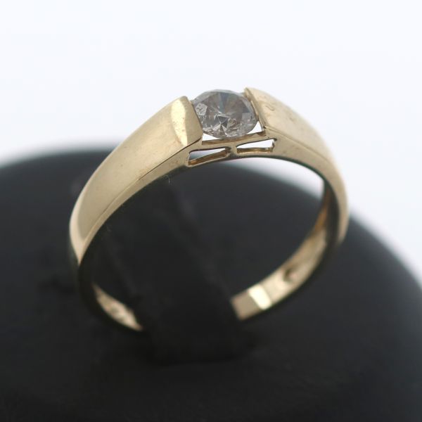 Solitär Brillant Gold Ring 585 14 Kt Gelbgold 0,50 Ct Diamant Wert 950,-