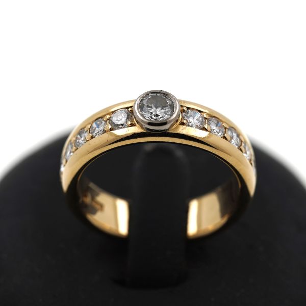 Brillant Gold Ring 750 18 Kt Gelbgold 1,00 Ct Diamant Goldring Damen Wert 4100,-