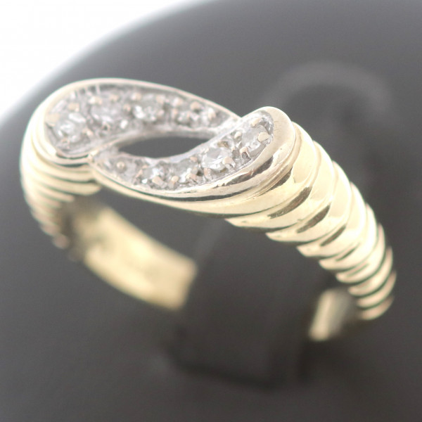 Ring 585 Gold Diamant 14 Kt massiv Vintage Handarbeit Unikat Antik Wert 790,-