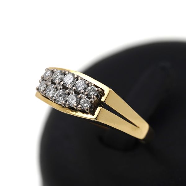 Diamant Ring 750 Gold Brillant 18 Kt Gelbgold 0,60 Ct Wert 2000,-