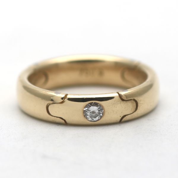 Christian Bauer Ring 750 Gold 18 Kt Diamant 0,115 CT Marke beweglich Wert 1990,-