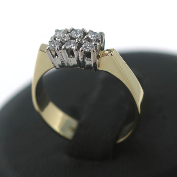 Ring 585 Gold 14 Karat Diamant Brillant 0,18 CT Wert 790,-