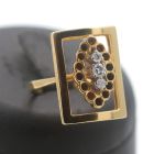 Designer Diamant Ring 750 Gold 18 Kt Gelbgold Damenring Wert 1750,-